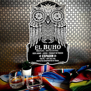 El Buho Mezcal Artesanal Distillery Tin Tacker