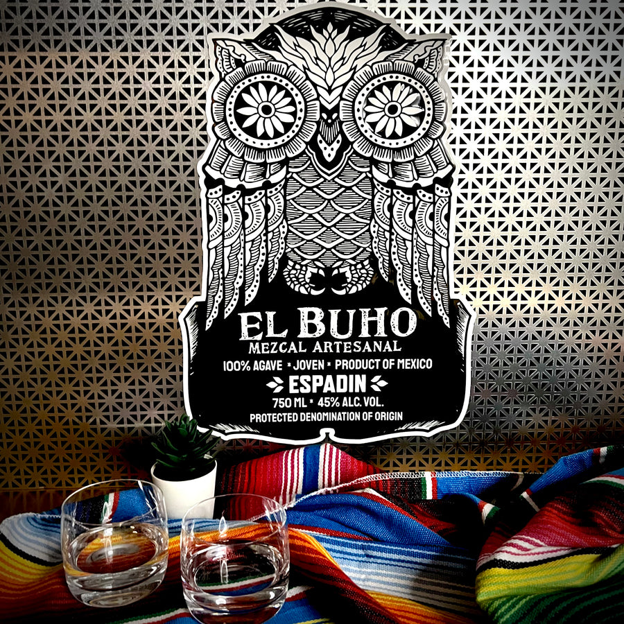 El Buho Mezcal Artesanal Distillery Tin Tacker