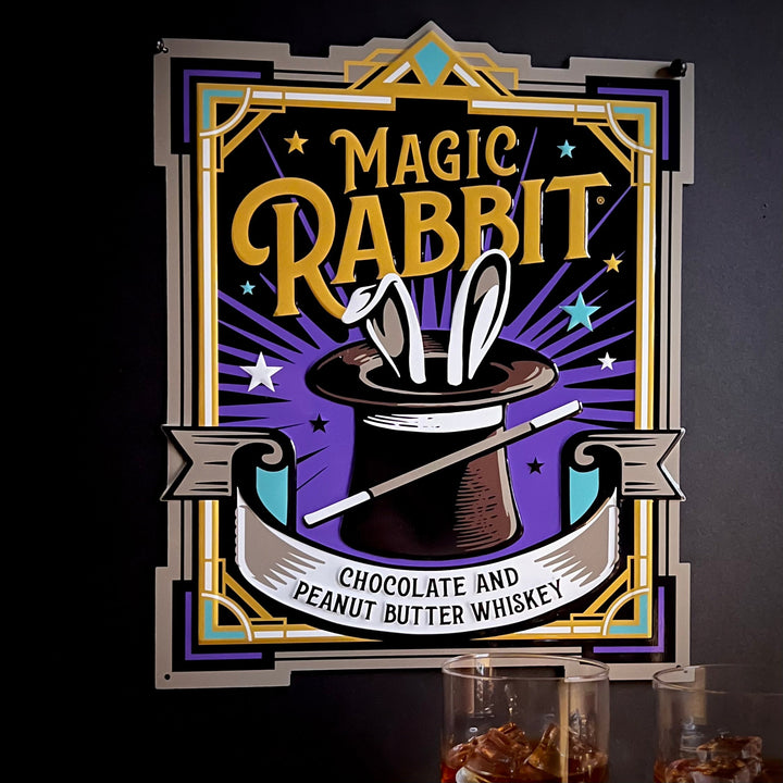 Magic Rabbit by Cleveland Whiskey Distillery Tin Tacker