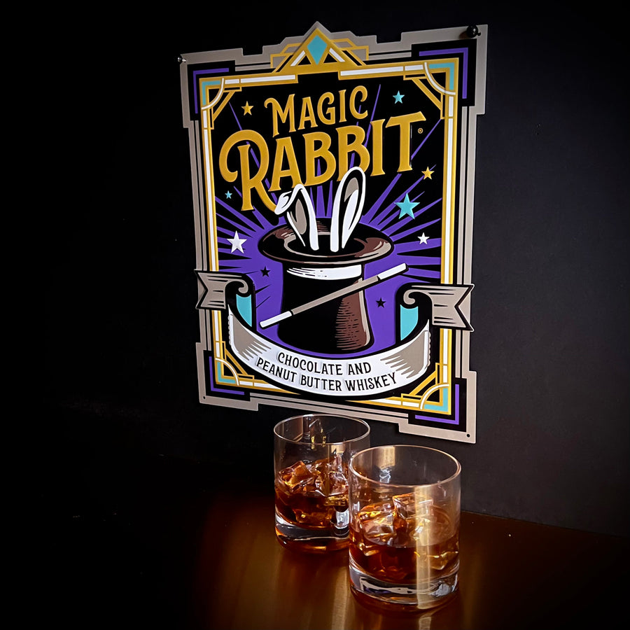 Magic Rabbit by Cleveland Whiskey Distillery Tin Tacker