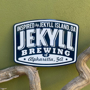 Jekyll Brewing Co Tin Tacker Metal Beer Sign