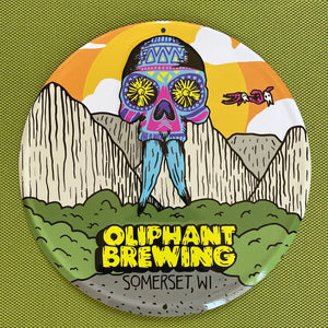 Oliphant Brewing Co "Flower Skull" July 2022 Mini Tacker of the Month