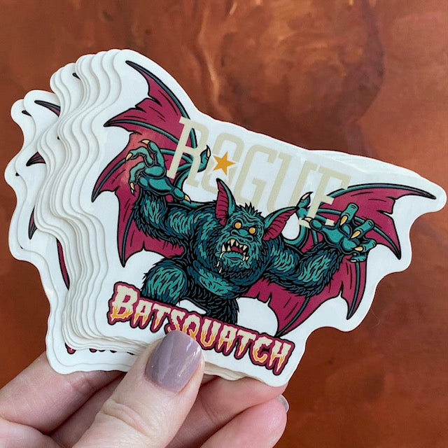 Rogue Ales Batsquatch Die Cut Sticker