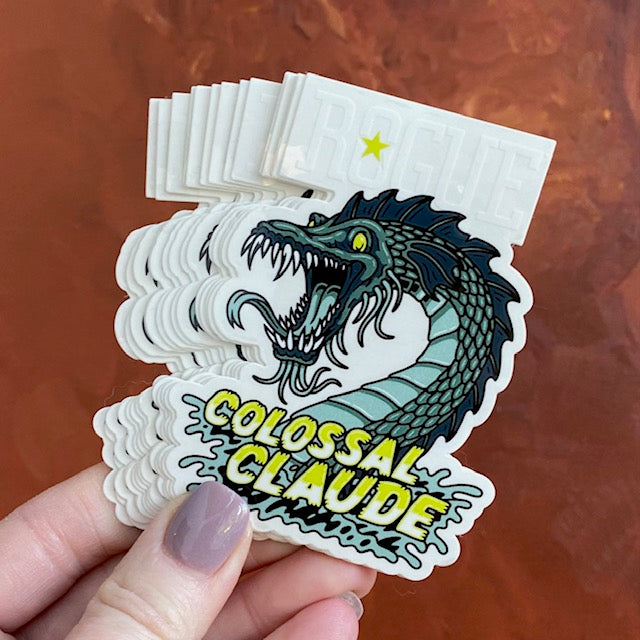Colossal Calude Rogue Ales Colossal Claude Brewery Sticker – Tin Tackers
