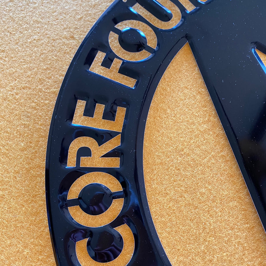 Core Four 4 Brewing Co Laser Cut Tin Tacker Metal Beer Sign