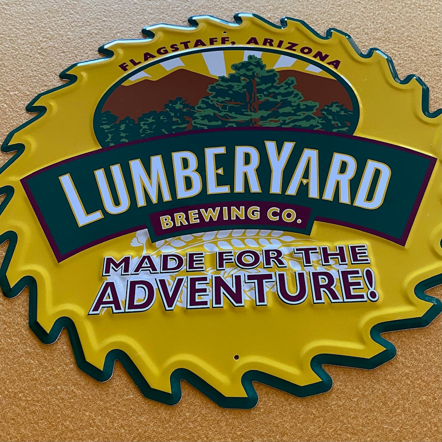 Lumberyard Brewing Co Tin Tacker Metal Beer Sign