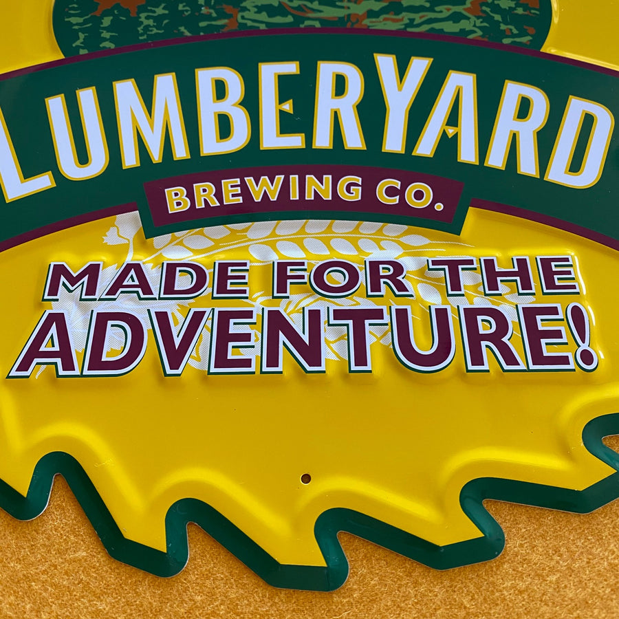 Lumberyard Brewing Co Tin Tacker Metal Beer Sign