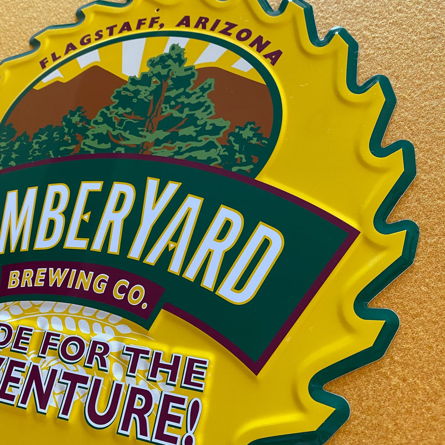 Lumberyard Brewing Co Tin Tacker Metal Beer Sign