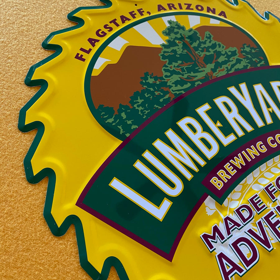 Lumberyard Brewing Co Tin Tacker Metal Beer Sign