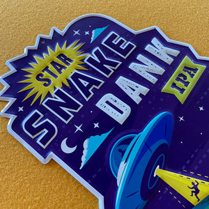 Kinkaider Brewing Co Star Snake Dank IPA Tin Tacker Metal Beer Sign