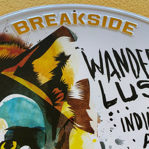 Breakside Brewery Wanderlust IPA Wolf Tin Tacker Metal Beer Sign