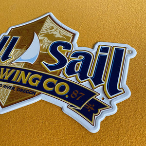 Full Sail Brewing Co Logo Tin Tacker Metal Beer Sign