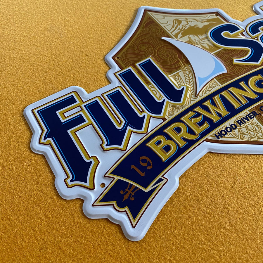 Full Sail Brewing Co Logo Tin Tacker Metal Beer Sign