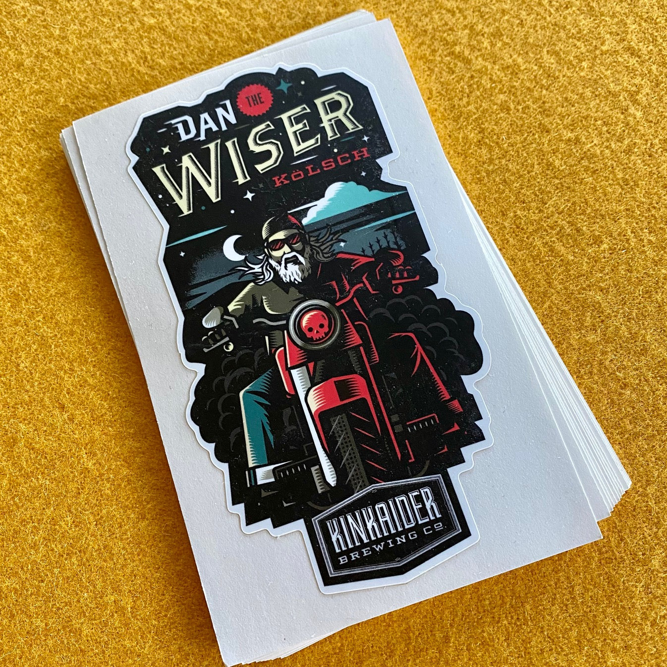 Kinkaider Brewing Co "Dan the Wiser" Sticker