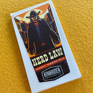 Kinkaider Brewing Co "Herd Law" Sticker