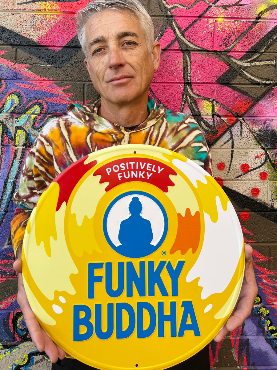 Funky Buddha Brewery Logo Tin Tacker Metal Beer Sign