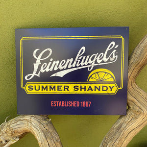 Leinenkugel's Summer Shandy Tin Tacker Metal Beer Sign