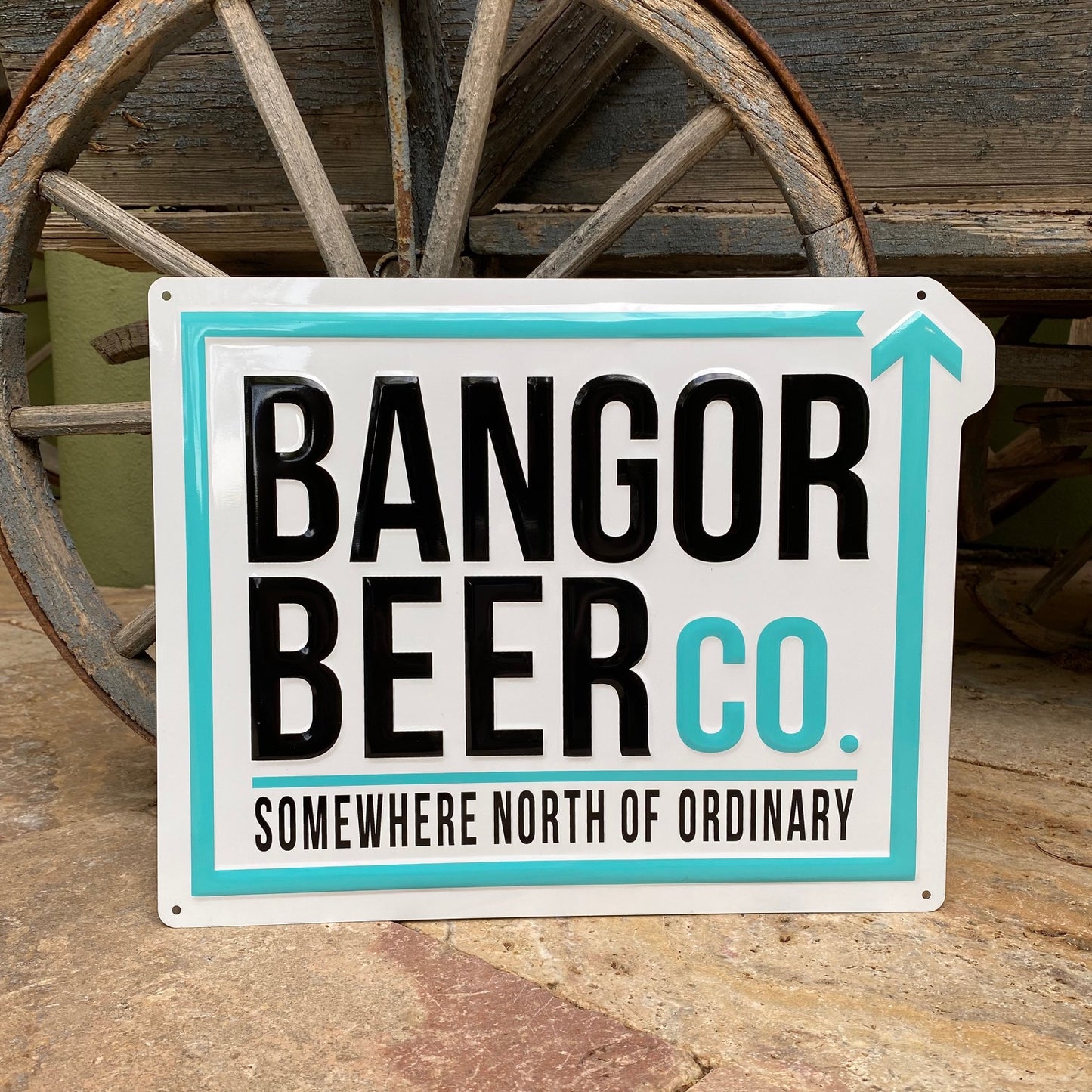 Bangor Beer Co Tin Tacker Metal Beer Sign