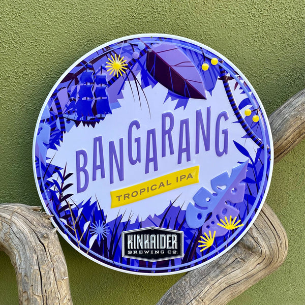 Kinkaider Brewing Co Bangarang Tropical IPA Tin Tacker Metal Beer
