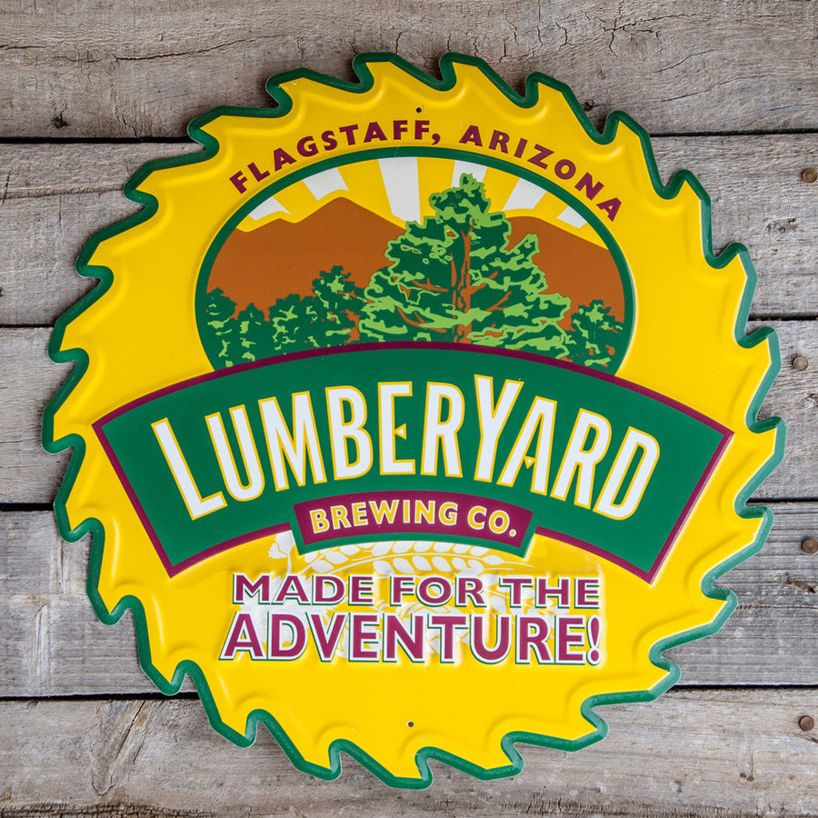 Lumberyard Brewing Co Tin Tacker Metal Beer Sign