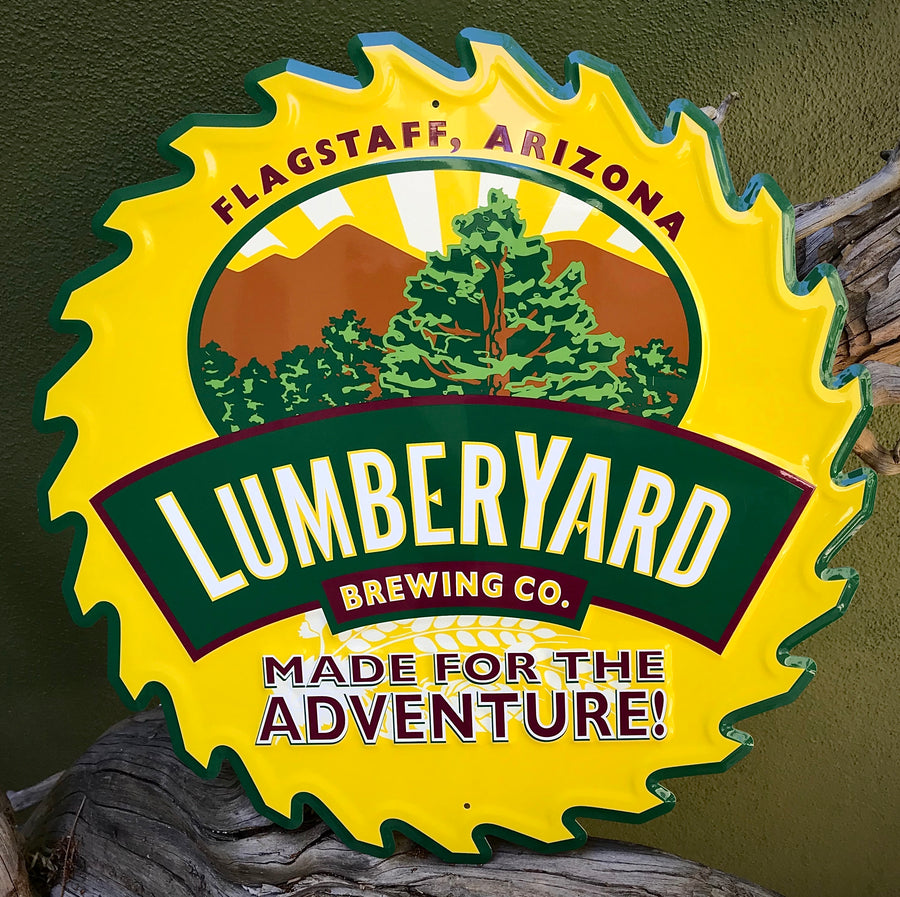 Lumberyard Brewing Co Tin Tacker Metal Beer Sign