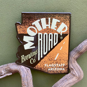 Mother Road Brewing Co Logo Tin Tacker Metal Beer Sign