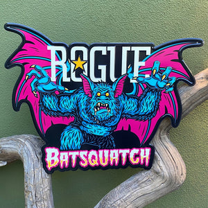 Rogue Ales Batsquatch Tin Tacker Metal Beer Sign