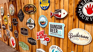 Bangor Beer Co Tin Tacker Metal Beer Sign