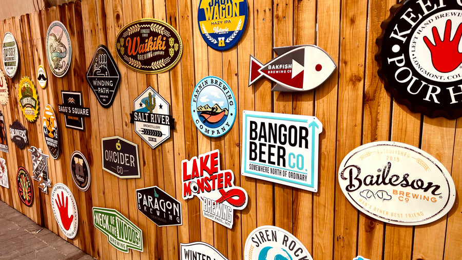 Bangor Beer Co Tin Tacker Metal Beer Sign