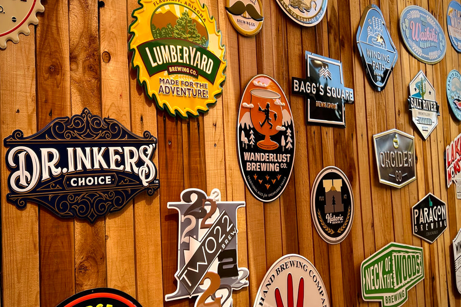 Lumberyard Brewing Co Tin Tacker Metal Beer Sign