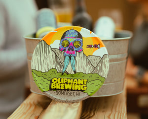 Oliphant Brewing Co "Flower Skull" July 2022 Mini Tacker of the Month